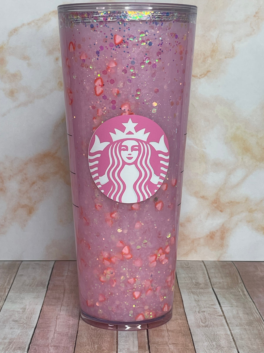 24oz Starbucks Sprinkle Snowglobe, Pastel Sprinkles, Starbucks